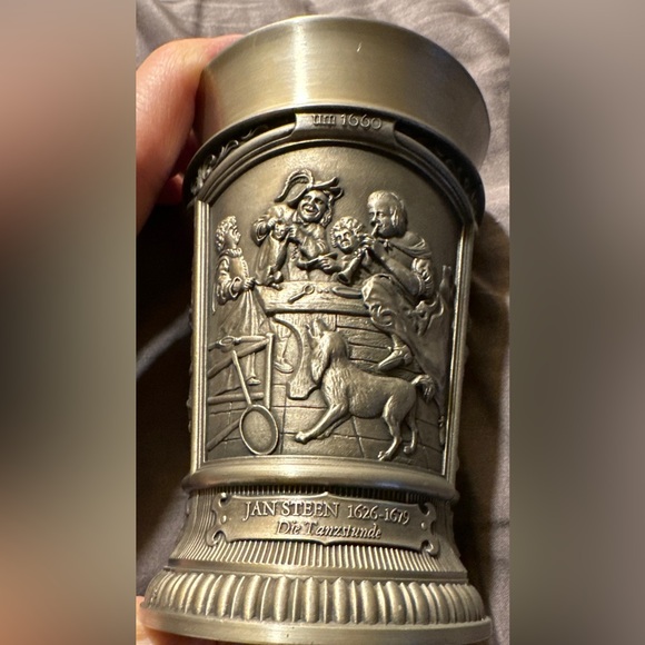 Vintage German WMF Ornate Zinn Pewter Cup/Goblet - Picture 10 of 16